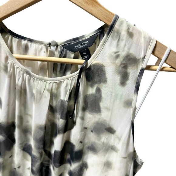 SIMPLY Vera Vera Wang Shirred Waist Midi Dress Camo - Picture 6 of 7